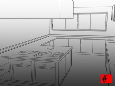 Plano 3D Cocina Profesional Planos de Hostelería