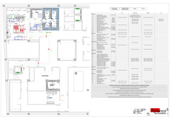 Cocina Industrial y Office Residencia Geriátrica - Planos de Hostelería